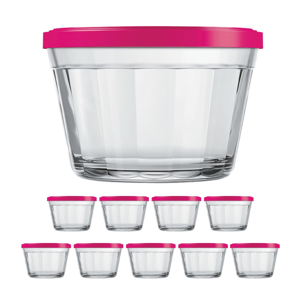 Kit Pote Copo Americano C/Tampa Cor Sortida 600ml Nadir 9Un