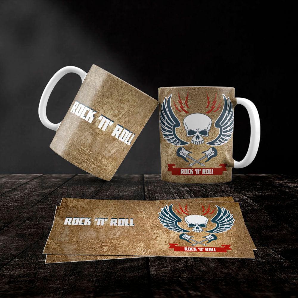 Caneca Cerâmica Rock and Roll Mod.21