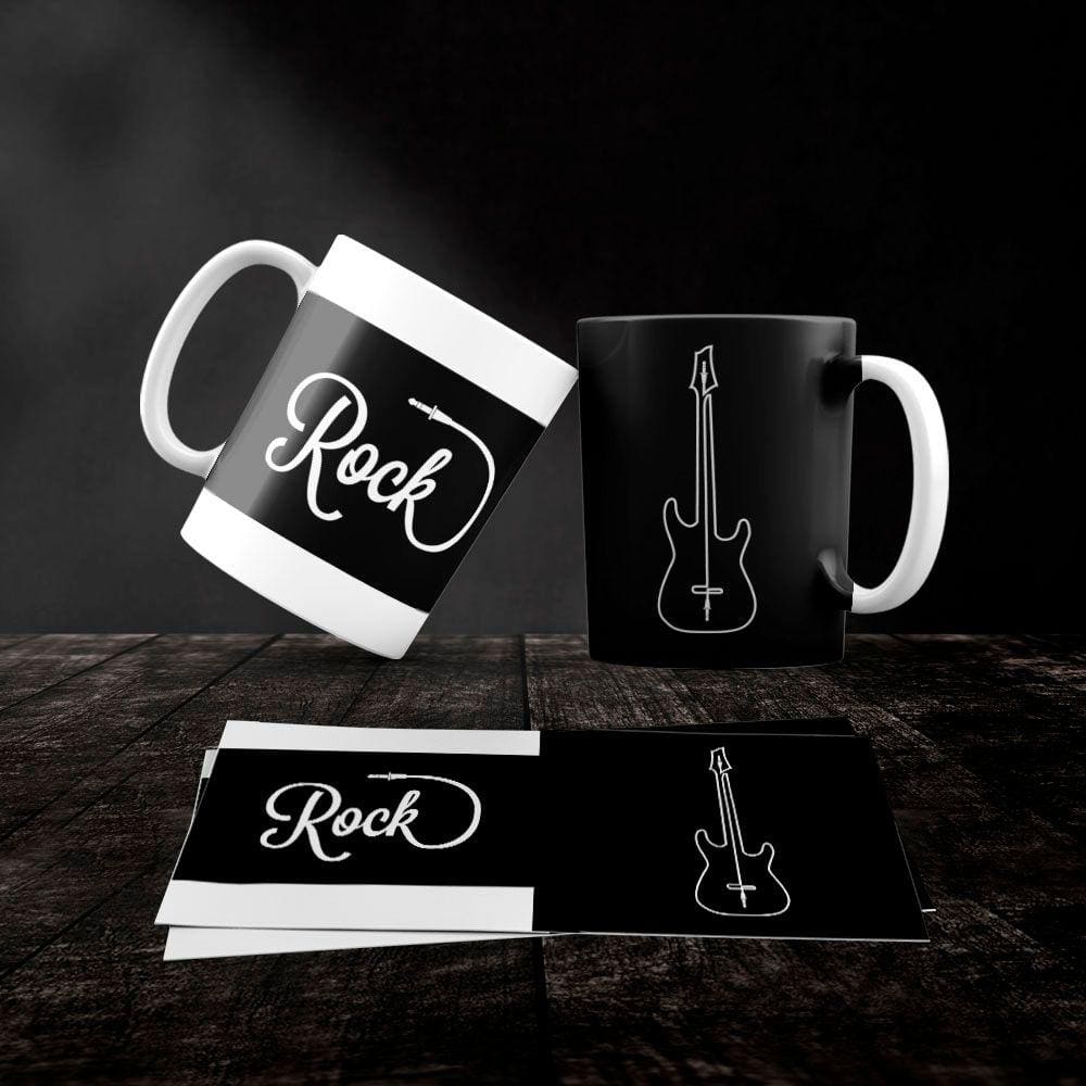Caneca Cerâmica Rock and Roll Mod.22