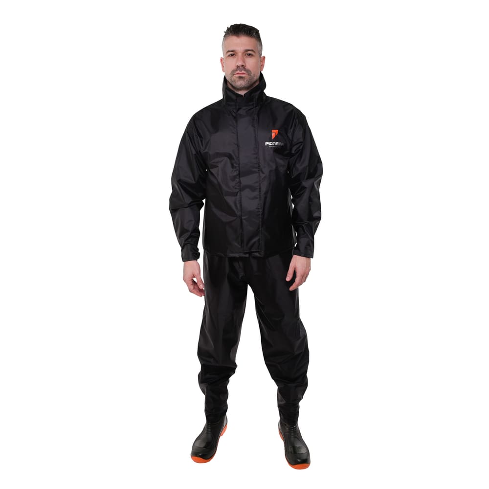 Conjunto Motociclista Emborrachado Masculino Urban Preto Pioneira