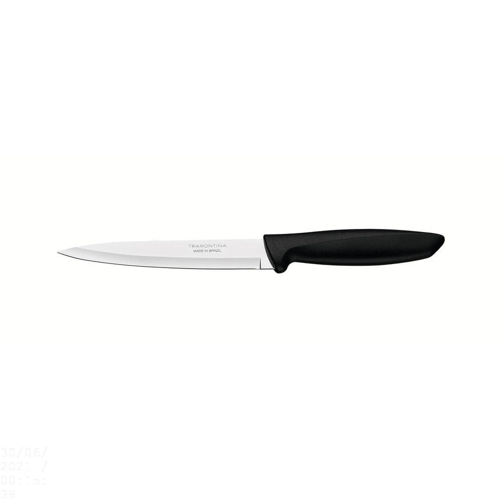 Faca Utility Tramontina Plenus com Lâmina em Aço Inox e Cabo de Polipropileno Preto 6" Tramontina