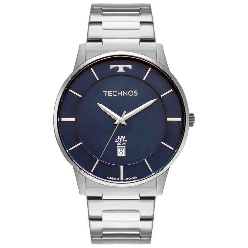 Relógio Technos Masculino Slim Prata - Gm10yq/1A