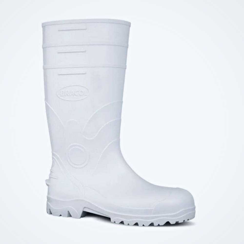 Bota Pvc Cano Longo 38,5cm Branca N.33 Bracol