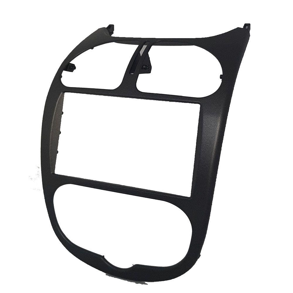 Moldura Painel 2Din Multimidia MP5 Peugeot 206 2004 a 2008 Grafite