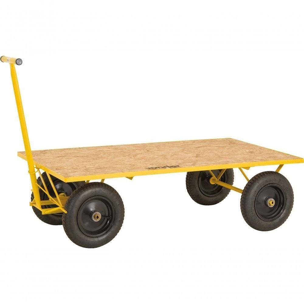 Carro Plataforma 600Kg 1,50X0,80M Compensado Pneu Câmara - V