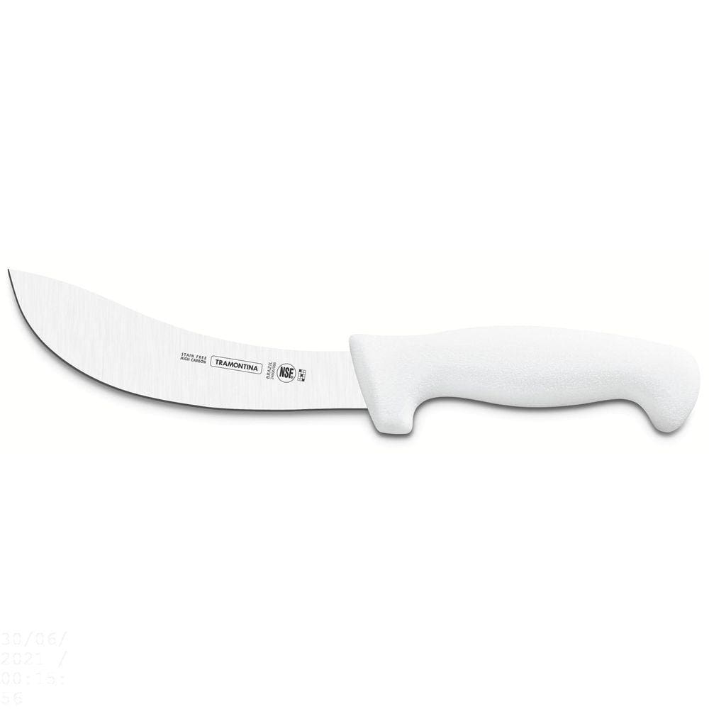Faca para tirar couro/sangria 7" Tramontina cor Branca