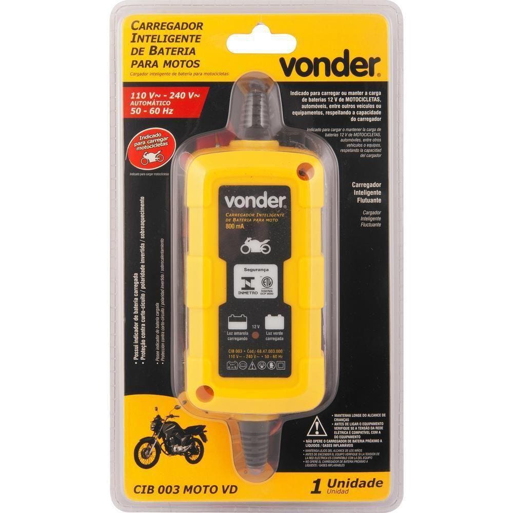 Carregador Inteligente De Bateria 127V~ - 220V~ Moto Cib 003