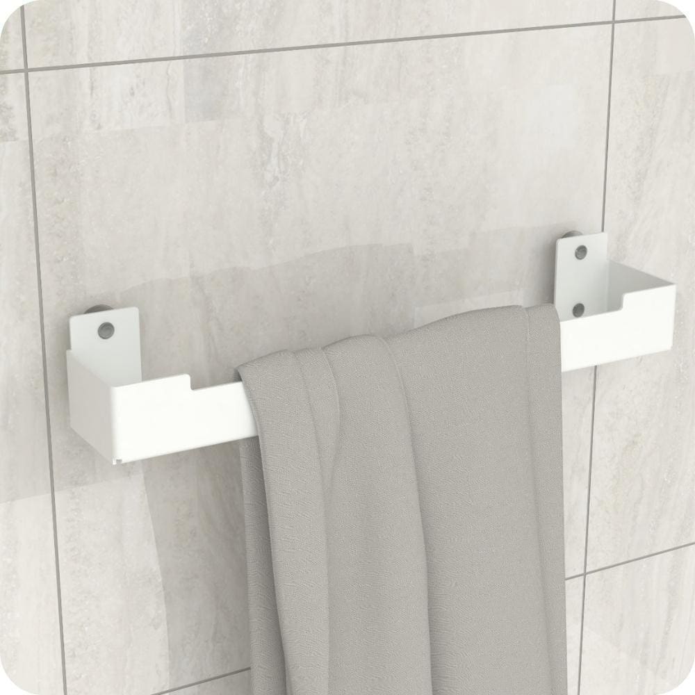 Porta Toalha Rosto Ventosa Suporte Banheiro Branco ELG
