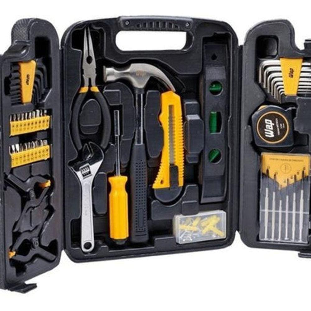 Kit De Ferramenta Mfk132 Maleta Caixa Jogo Com 132 Peças Wap