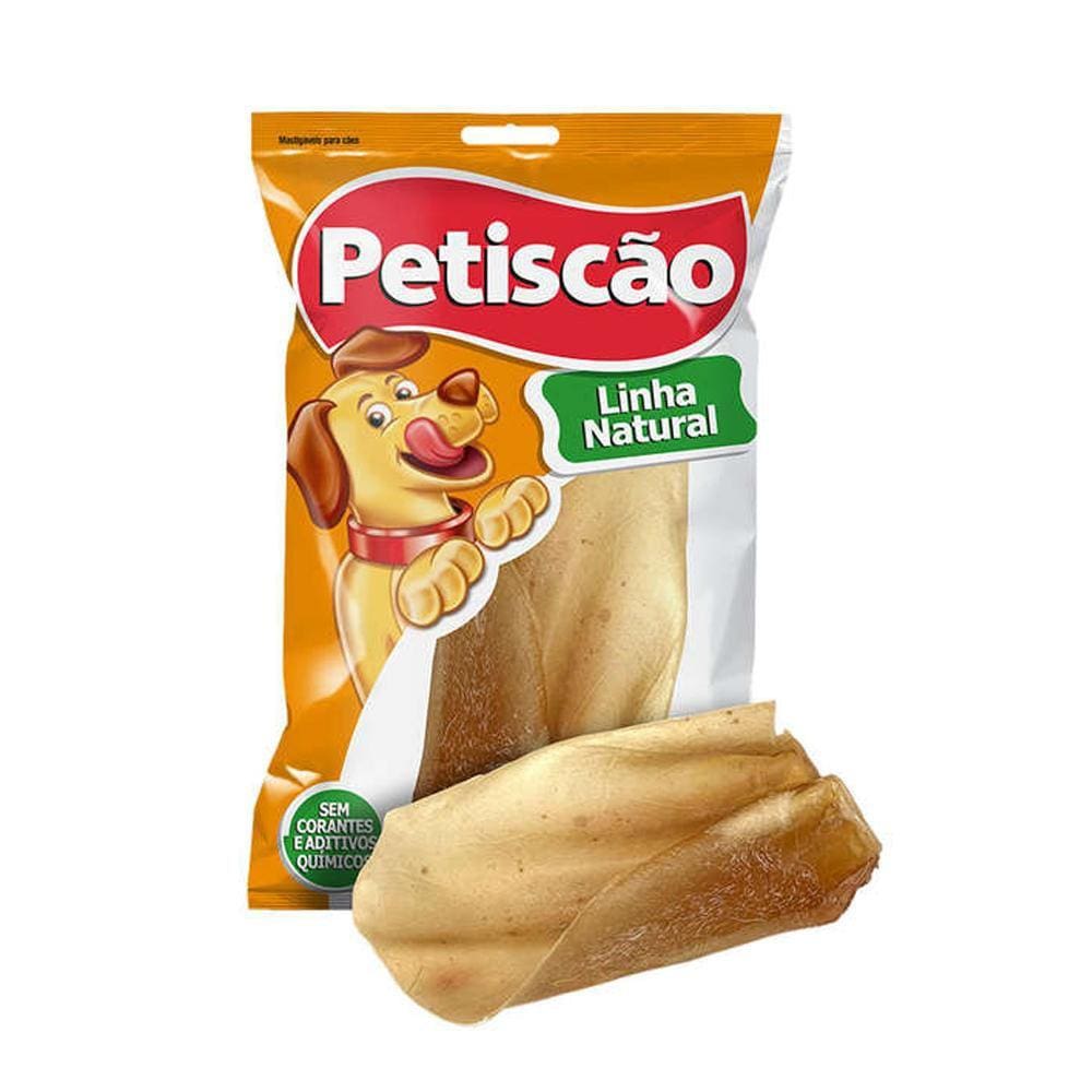 Petisco Caes Petiscao Orelha Bovina C/ 5 Unidades