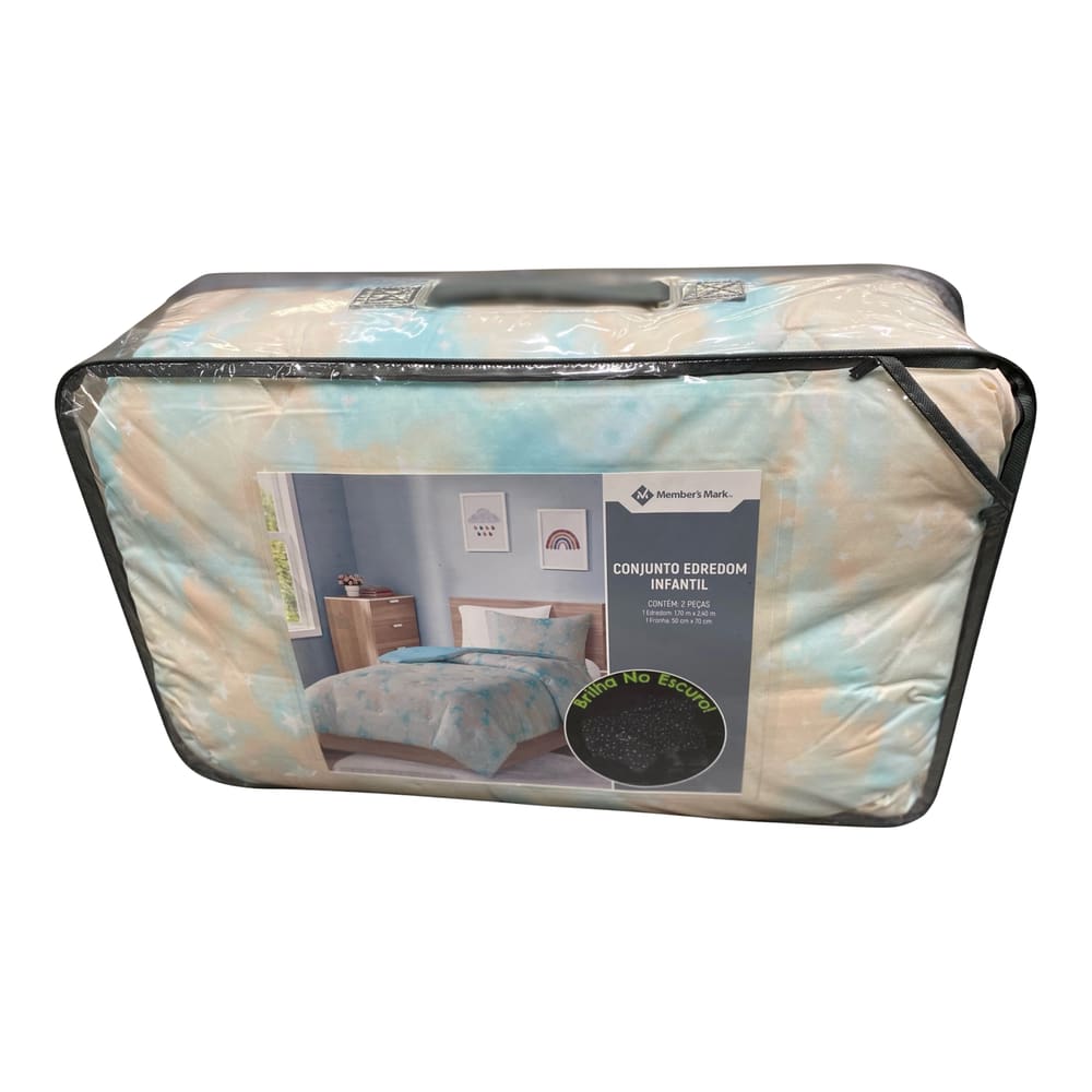 Conjunto Edredom Infantil Brilha Escuro 2 Peças 170x240cm