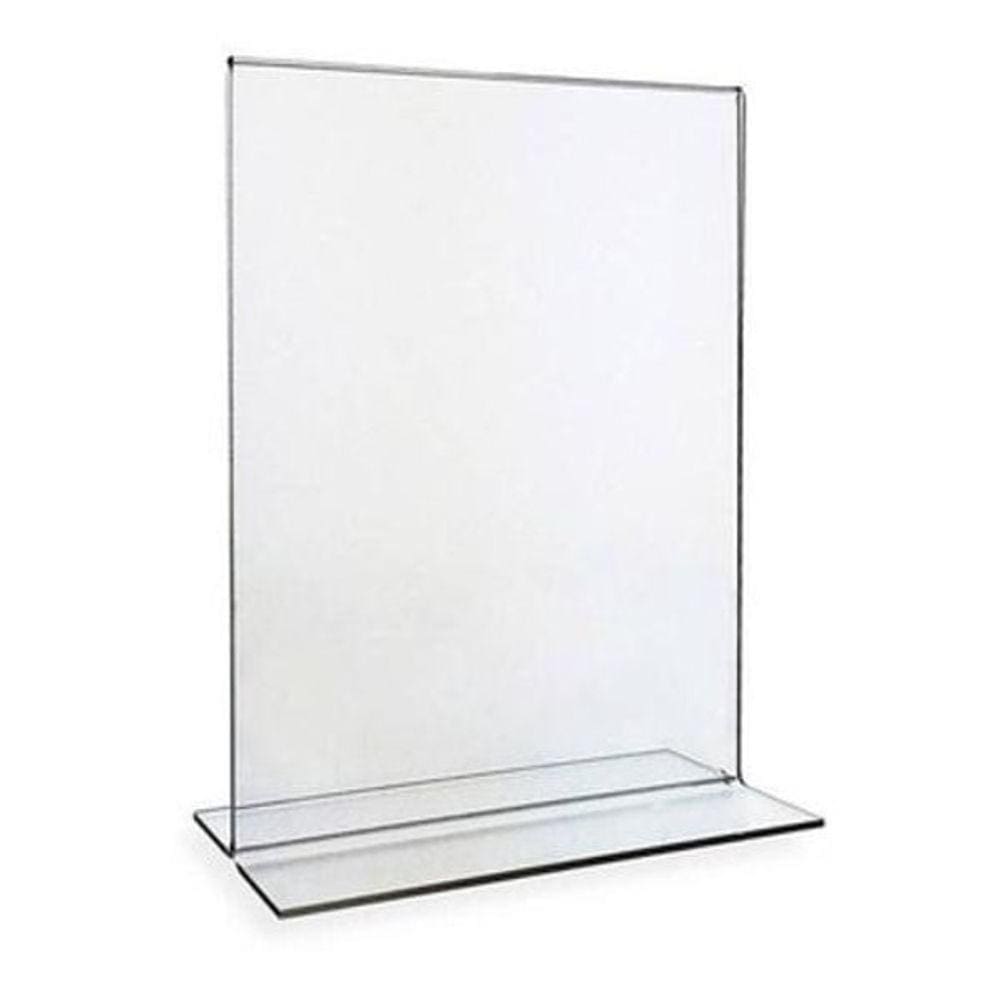 Display T 10X15 A6 Acrílico Balcão Mesa Cardápio