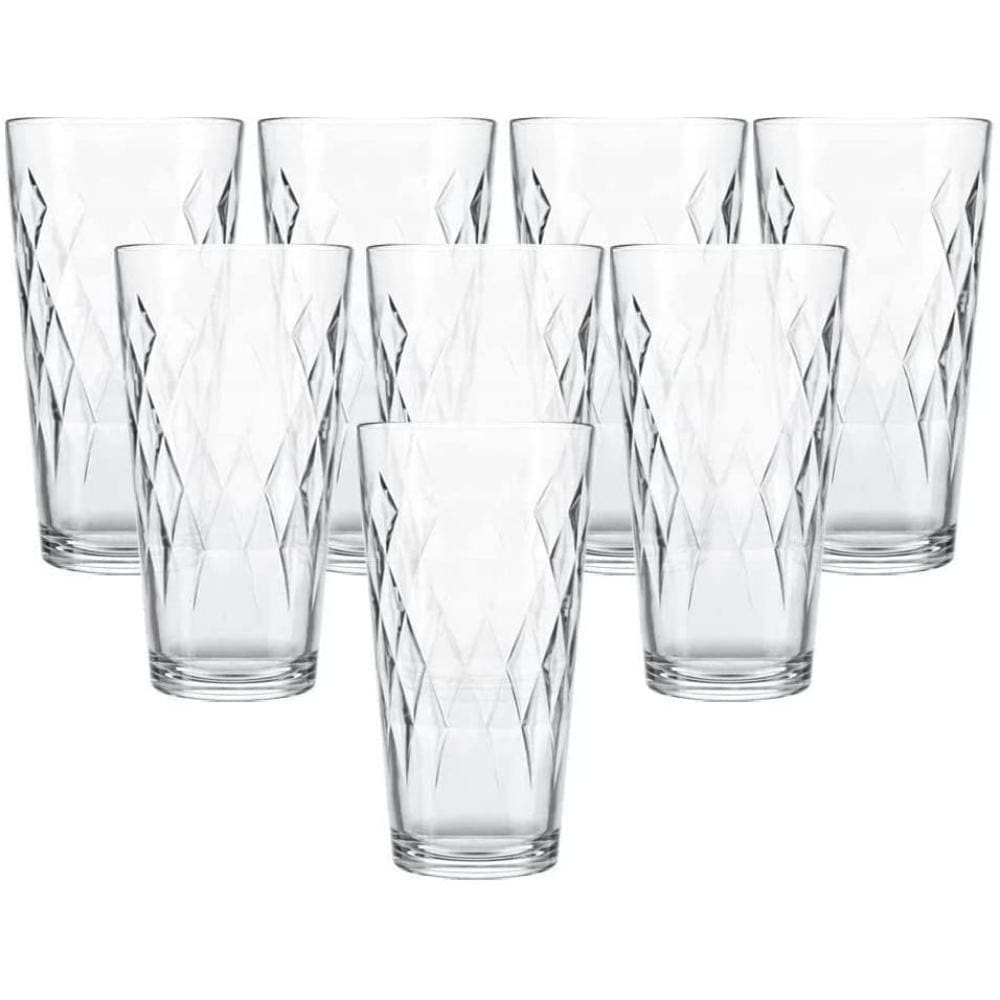 Conjunto Jogo de 8 Copos Vitrage Long Drink 350ml - Nadir