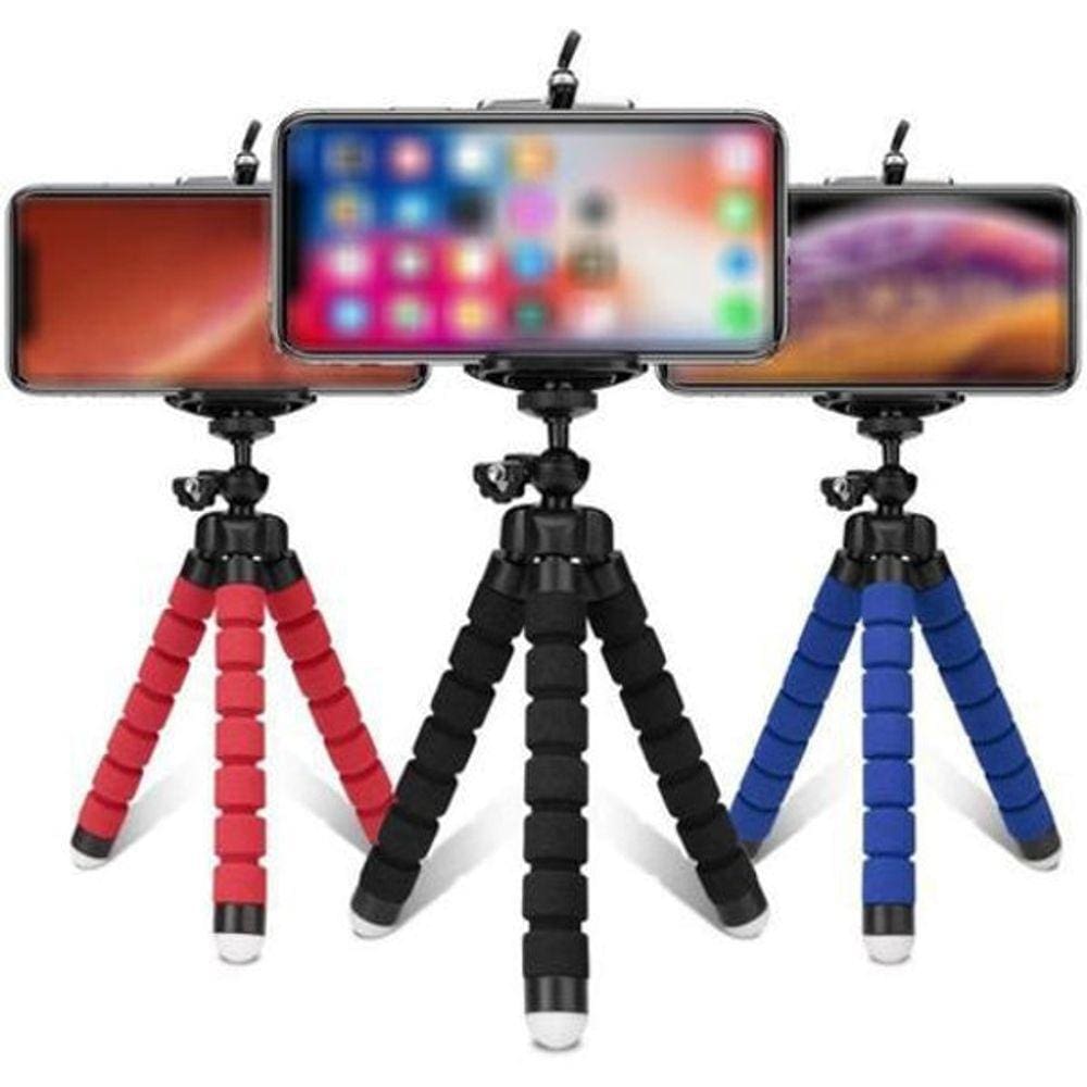 Mini Tripé Flexível Articulado Suporte Celular Selfie Câmera