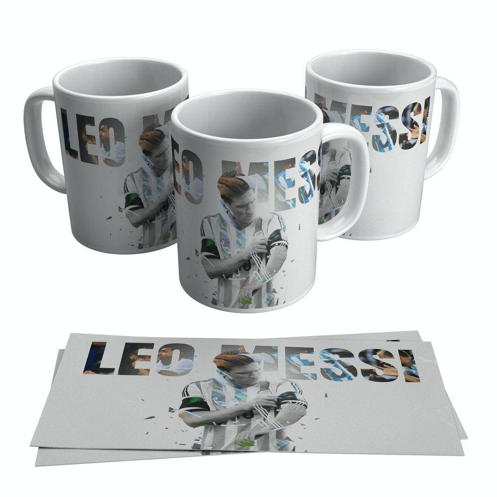 Caneca Leo Messi Jogador Argentino Do Barcelona 325ml