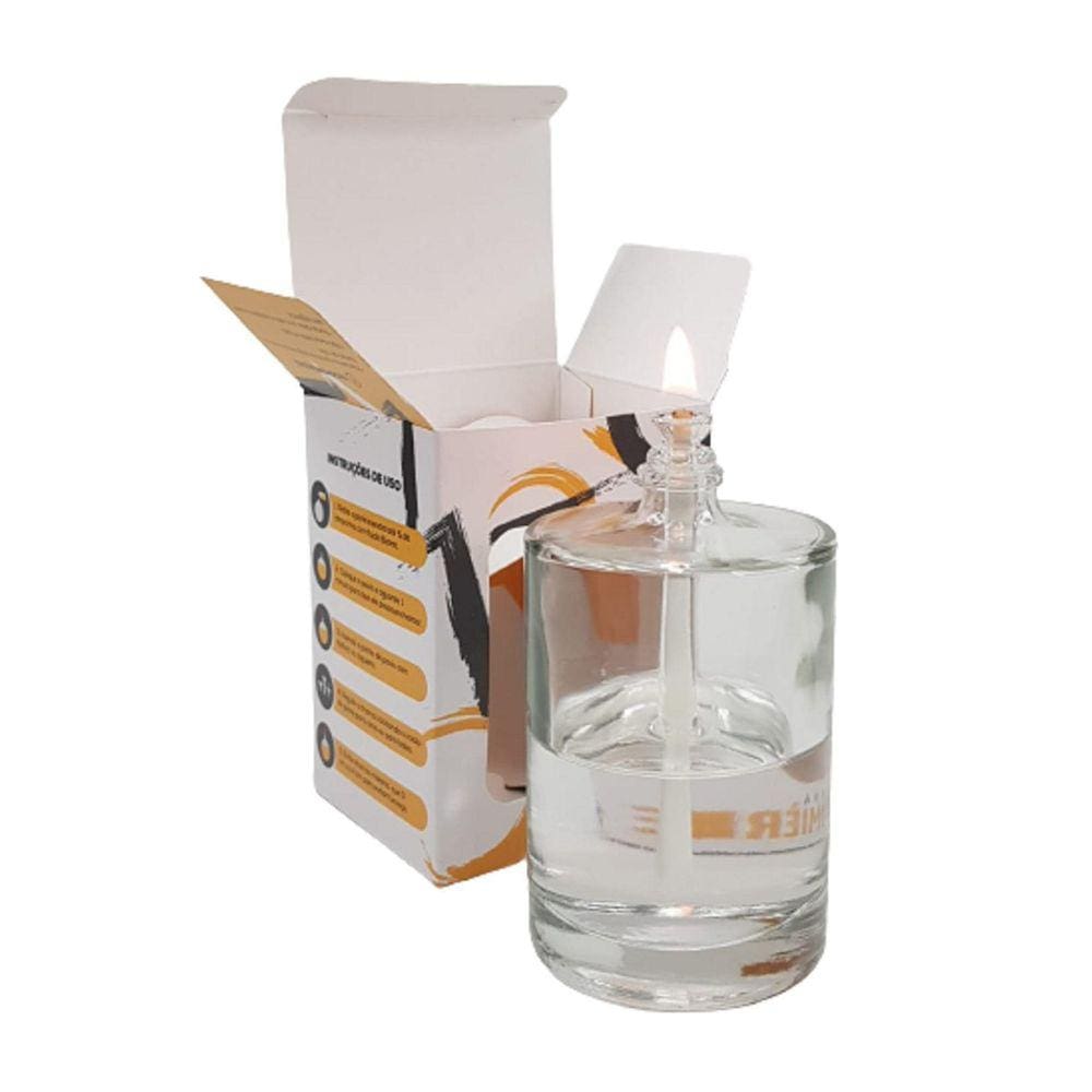 Lamparina Decorativa Cilíndrica Para Fluido Velas Bistrot