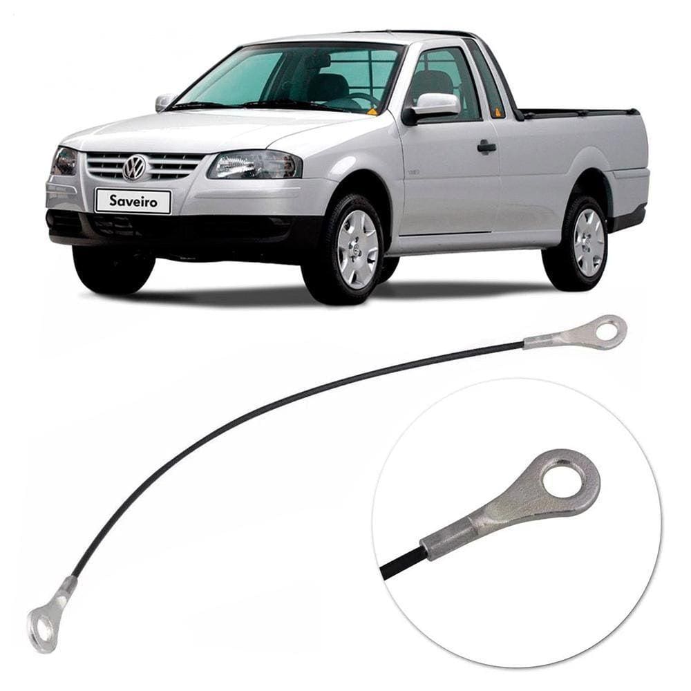 Par Cabo De Aço Tampa Caçamba Pick-Up Saveiro 1998 Até 2010