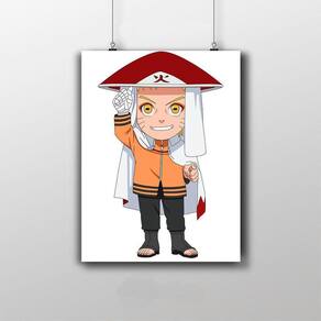 Quadro decorativo Quarto Hokage Naruto Shippuden