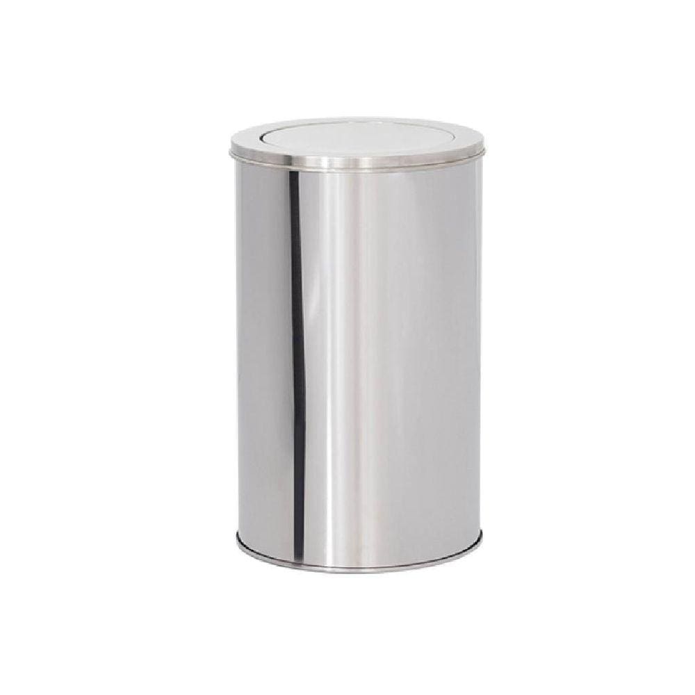 Lixeira De Aço Inox 24X40 20 Litros Basculante - Binnox