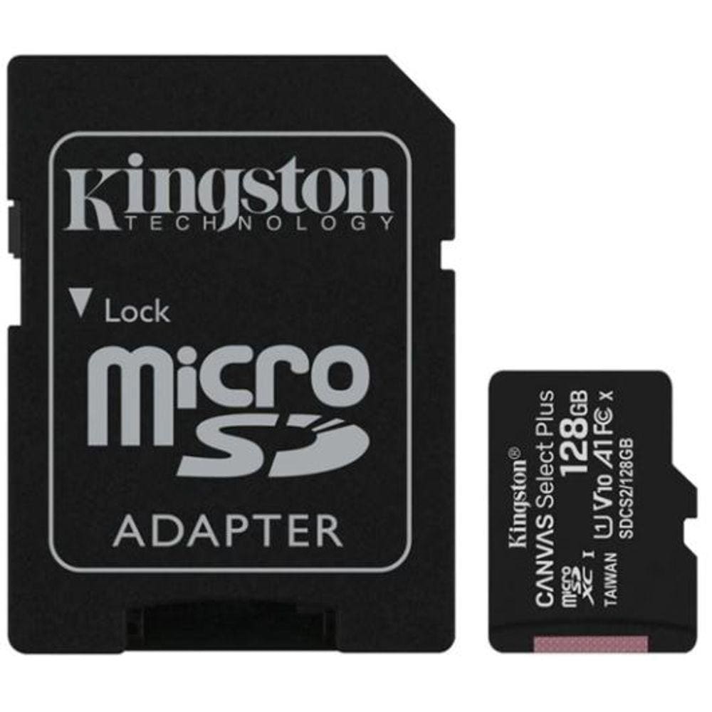 Cartao De Memoria Kingston Classe 10 Sdcs2/128gb Micro Sdxc