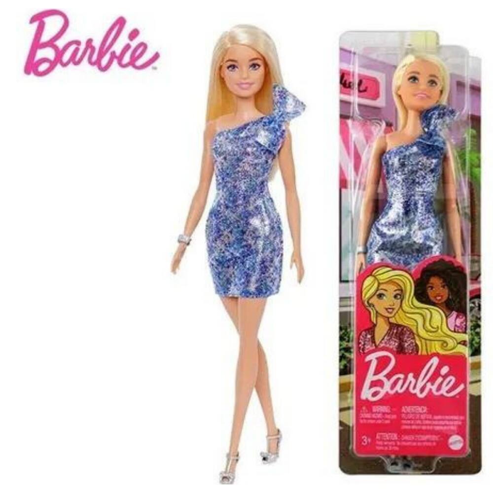 Boneca Barbie Fashion & Beauty com Roupa de Banho Xadrex - Mattel