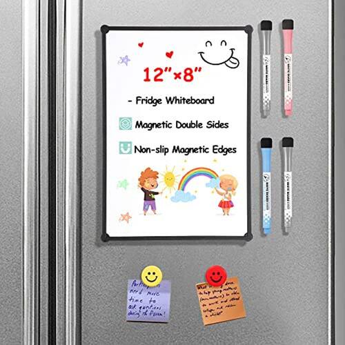 Quadro magnético para geladeira, 12"× pequena placa de apagamento