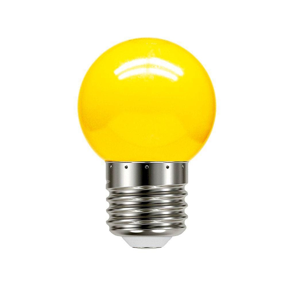 Lâmpada LED Bolinha 1W Amarelo - Taschibra