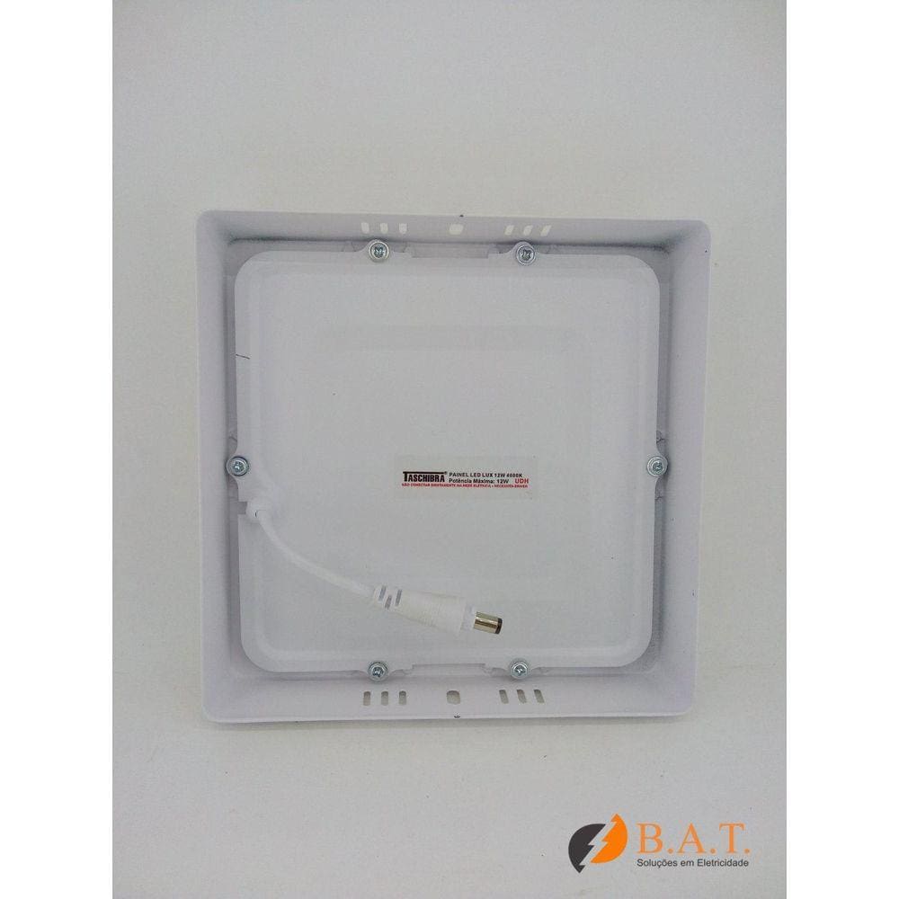 Plafon Led 12W Lux Quadrado Sobrepor 4000K