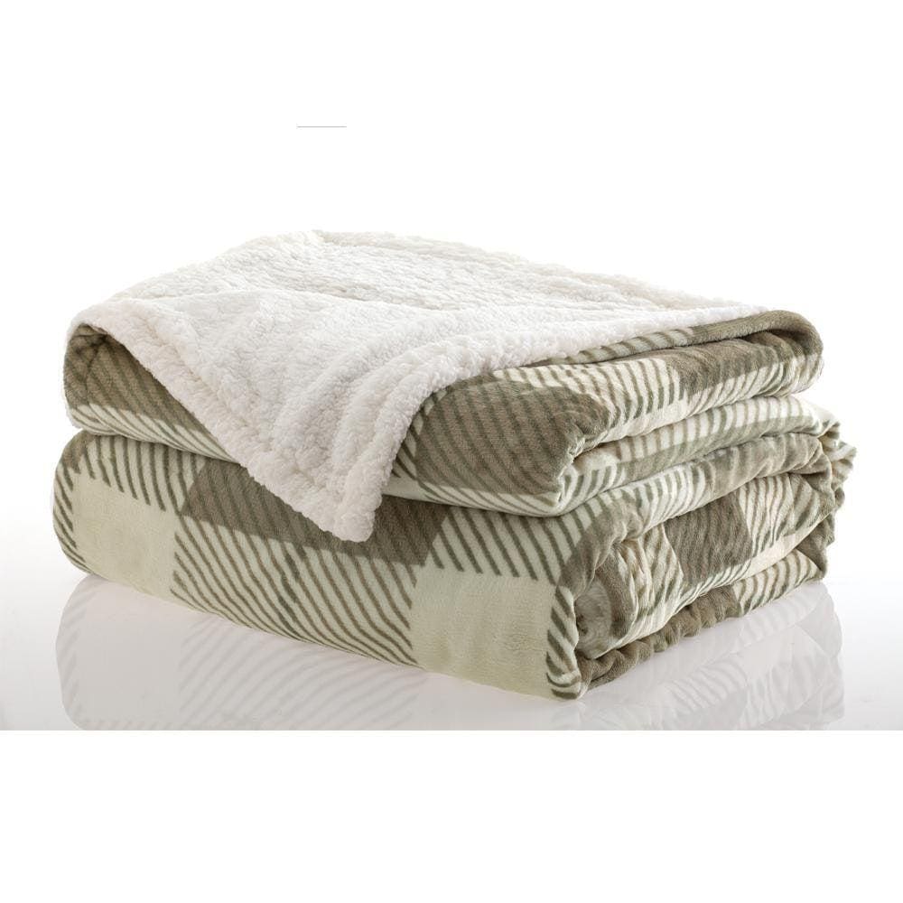 Cobertor Casal Dupla Face Com Sherpa Soft Aprile Ternille