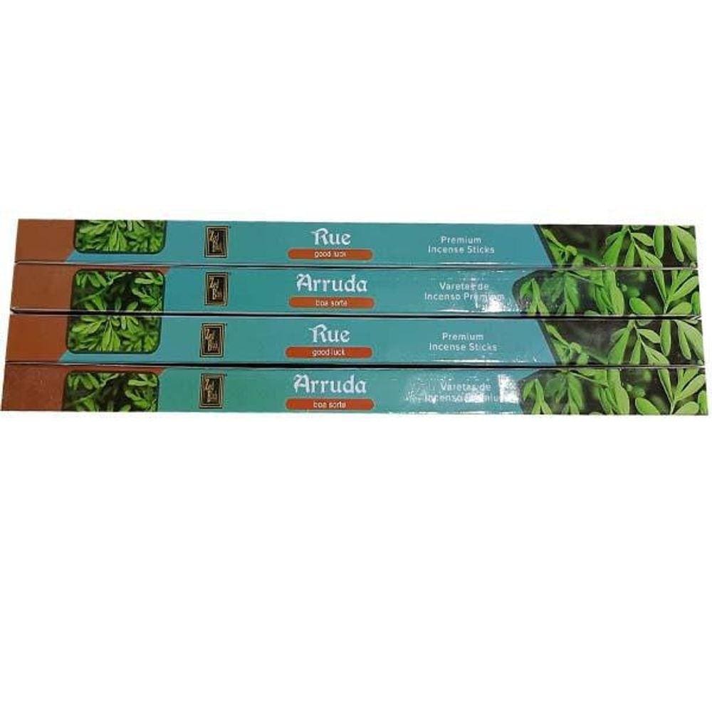 Kit 4 Caixa Incenso Zed Black Premium Arruda Boa Sorte