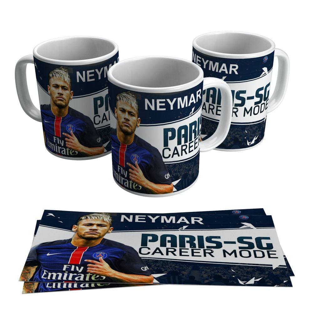 Caneca Neymar Paris Saint German Psg Time Francês 325ml