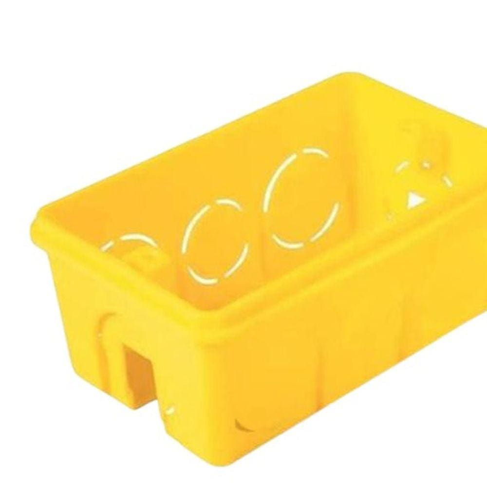 Kit Caixa De Luz 4X2 Amarela Com 25 Unidades Tramontina