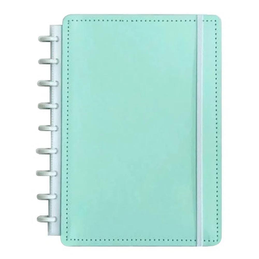 Caderno Médio 80 Folhas Verde Pastel Caderno Inteligente