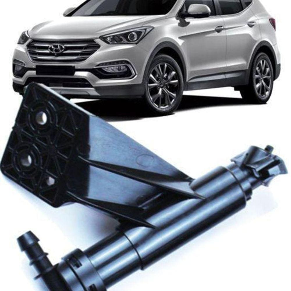 Esguicho Lavador Farol Hyundai Santa Fé 2014 2018 Esquerdo