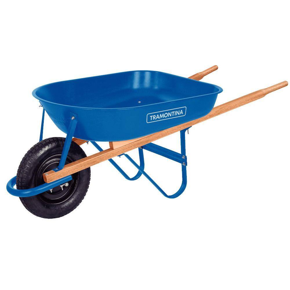 Carrinho Mao Com Cacamba Metalica Vermelho 45 Litros Gordini Soft 