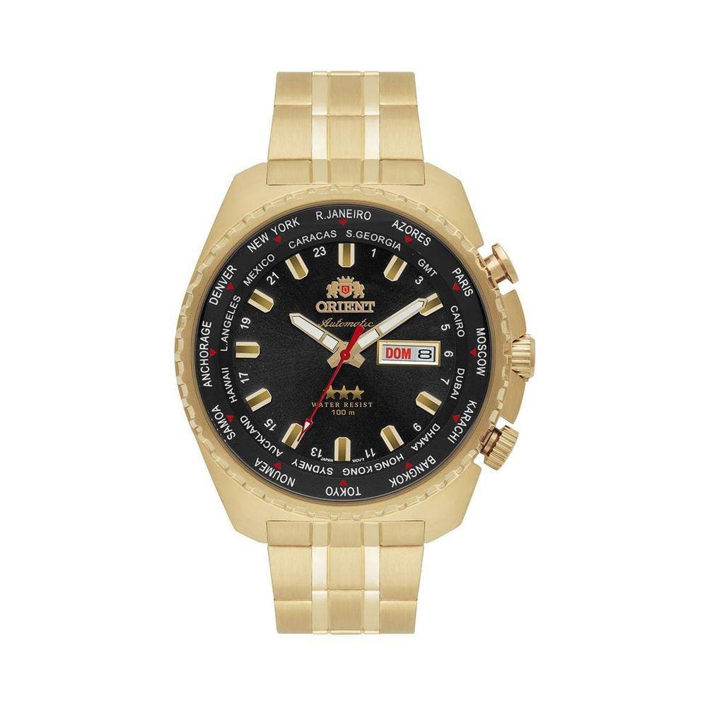 Relógio Orient 469Gp057F P1Kx Automatic Hora Mundi Dourado