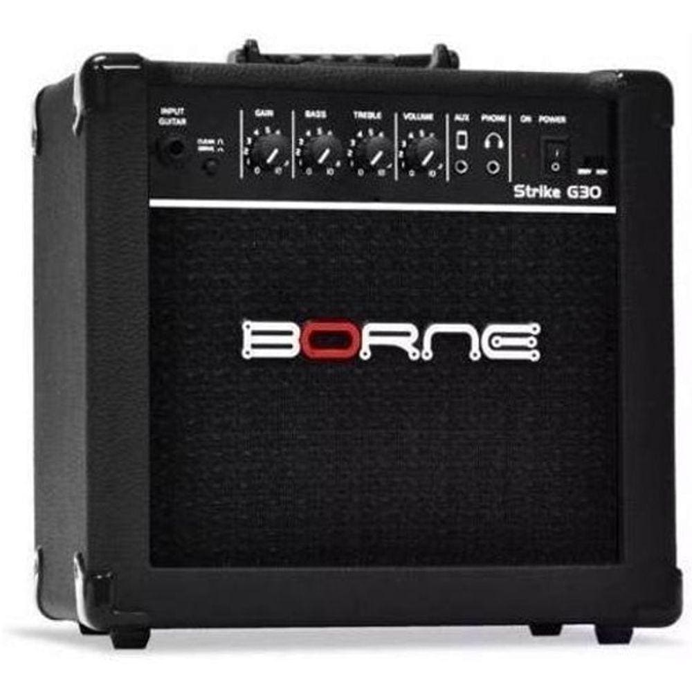 Amplificador Borne Guitarra Strike Preto G30