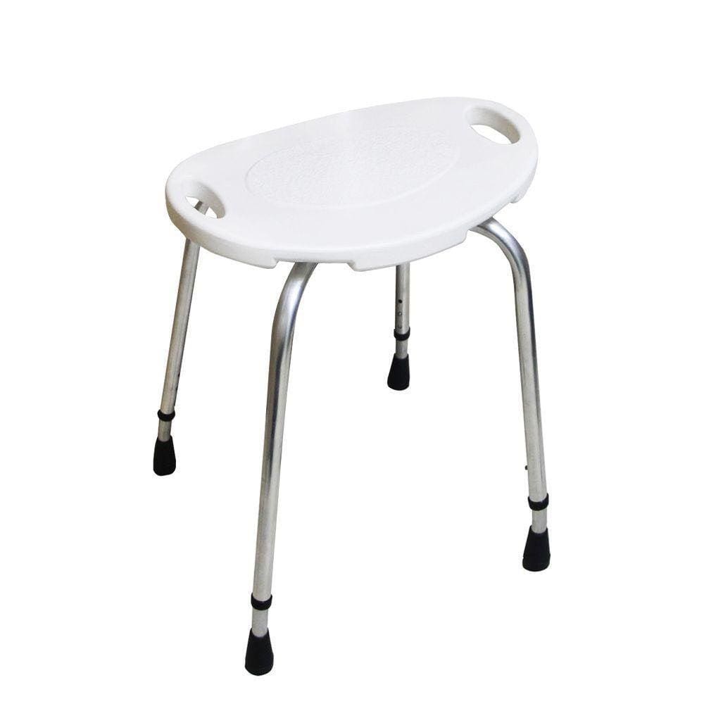 Banqueta Oval Banco Para Banho Em Alumínio Dellamed