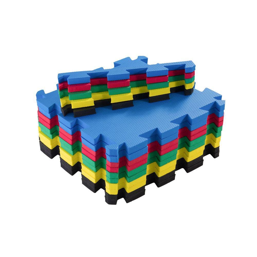 Kit 12 Tapetes Eva Bebe Infantil 50x50x2cm (20mm) - Colorido