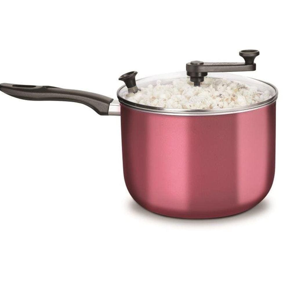 Pipoqueira com Tampa de vidro Antiaderente Cereja 3,6l Mta