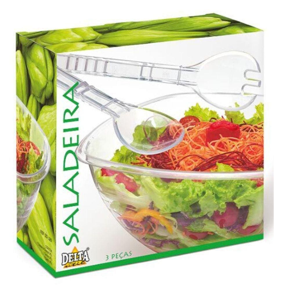 Conjunto Saladeira 3 Peças Delta Util Cristal
