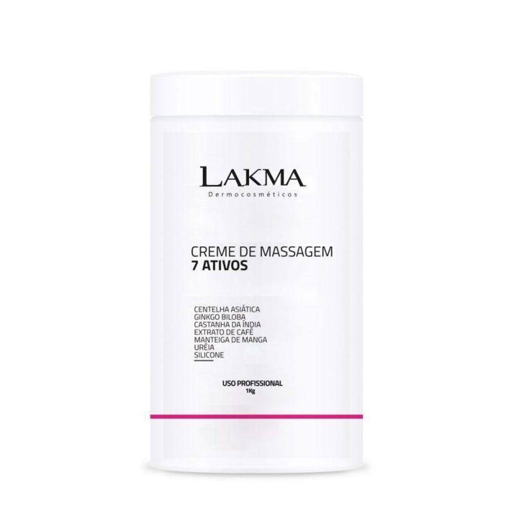 Creme De Massagem 7 Ativos 1Kg Lakma