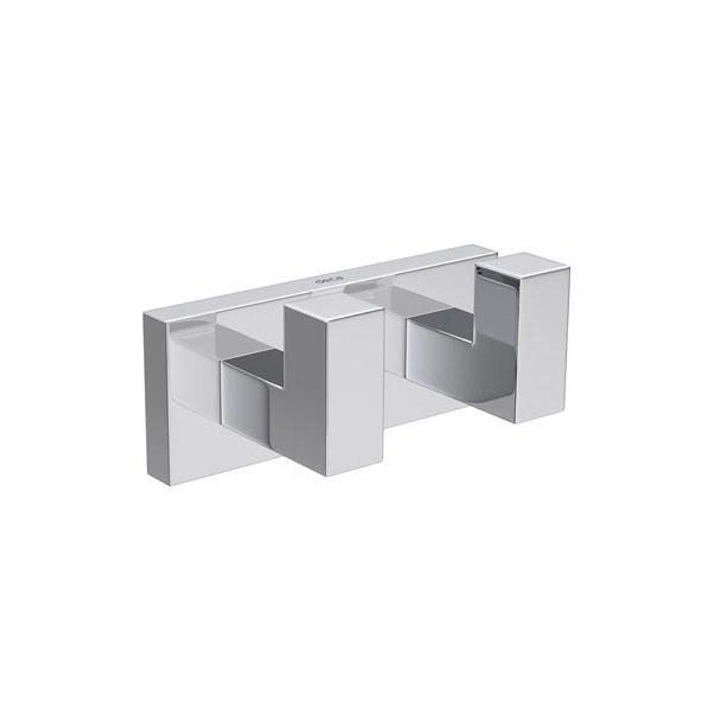 Cabide Duplo Quadratta Cromado 2062.C83 Deca