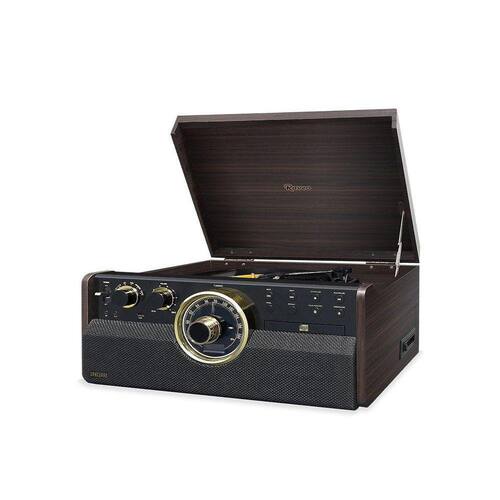 Vitrola Raveo Vanguard Toca-Discos Cd Player Bluetooth Radio Menor preço em Vitrola Raveo Vanguard Toca-Discos Cd Player Bluetooth Radio