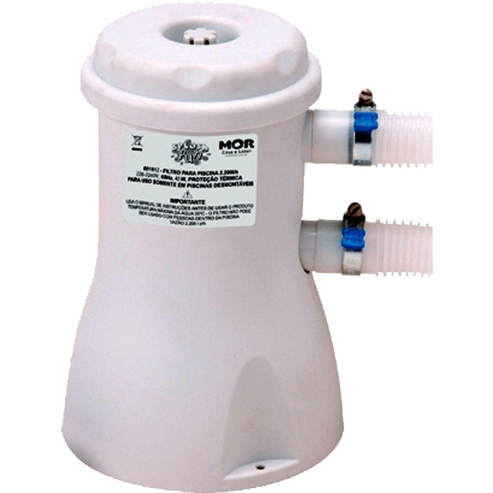 Filtro para Piscina 220v Vazão 2.200L/h MOR 1512