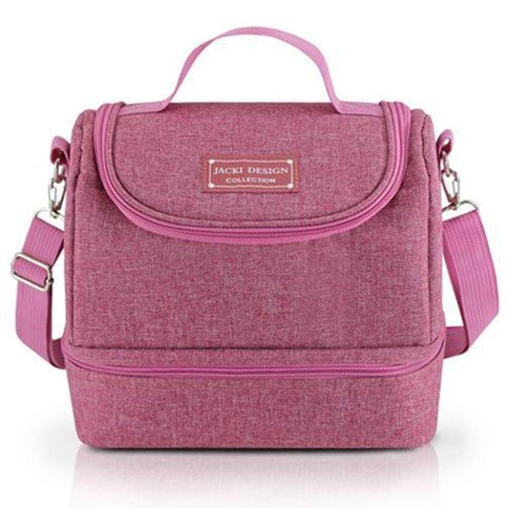 Bolsa Térmica Com 2 Compartimentos Rosa