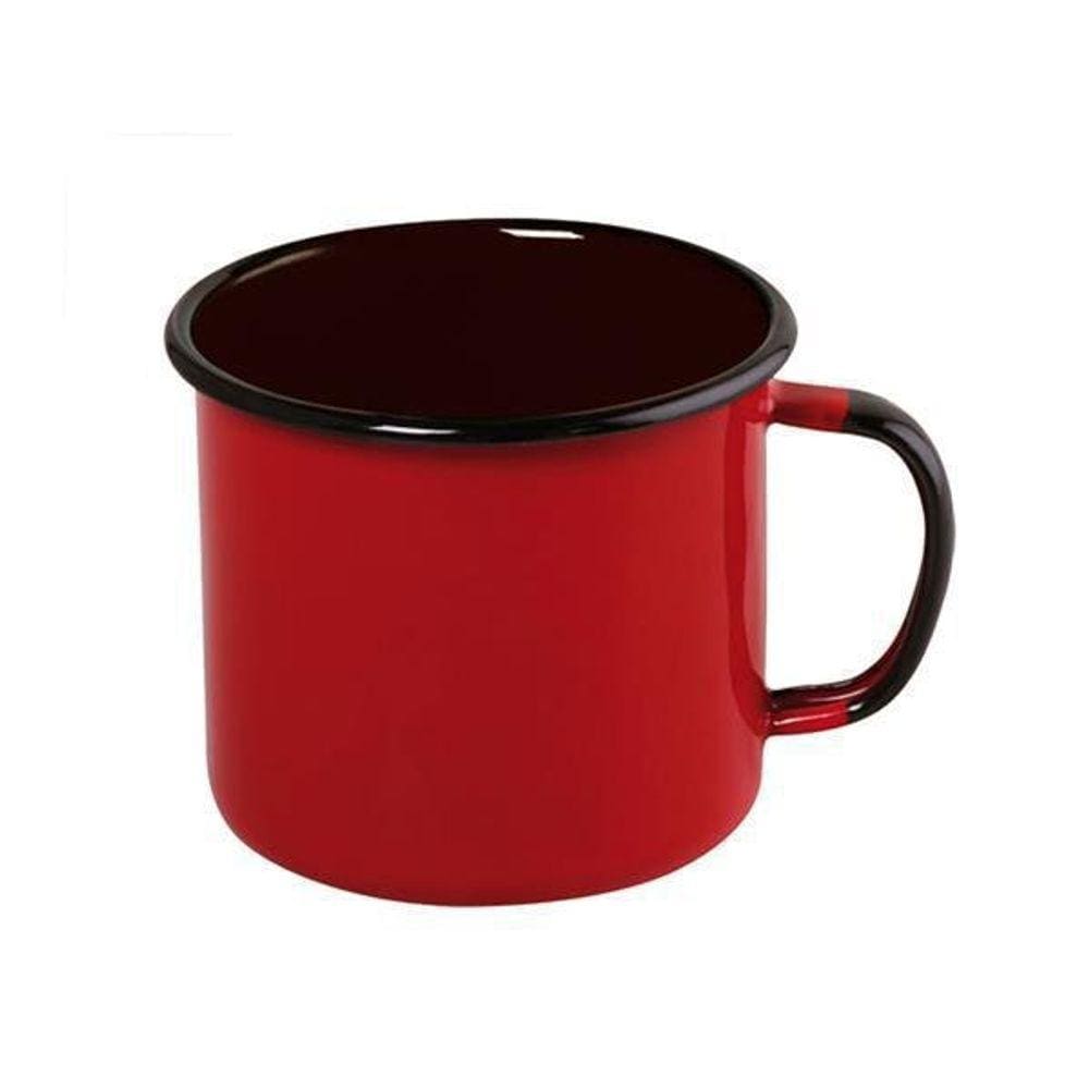 Caneca Em Aço Esmaltado Mãe Ágata Ewel 70Ml - Vermelho