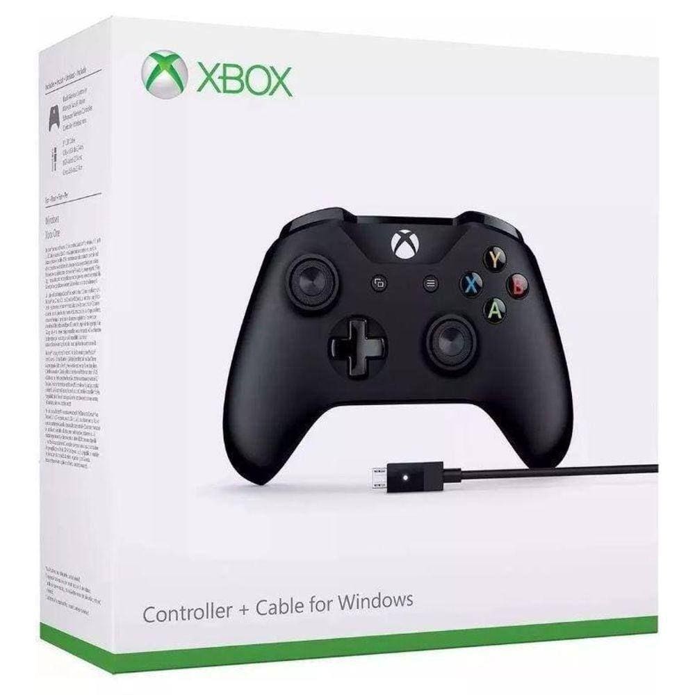 Controle Xbox One S Microsoft Slim Preto Lacrado