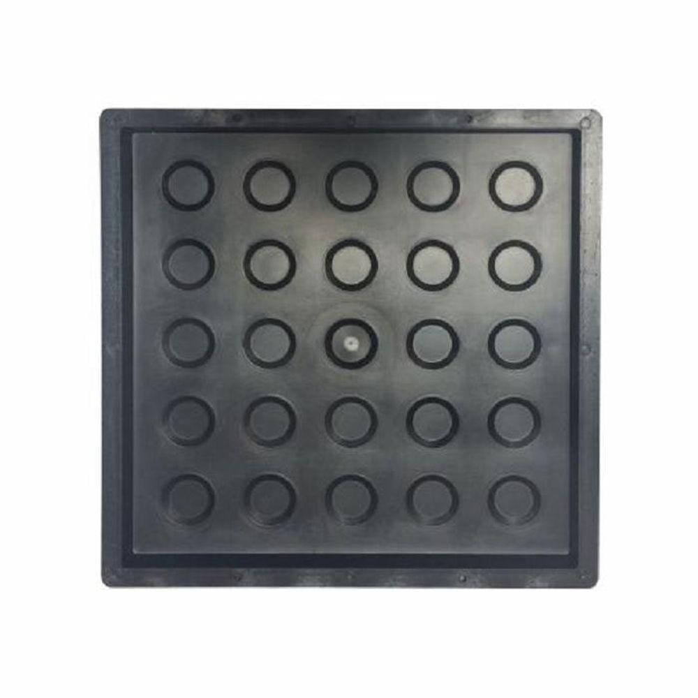 Forma Plastica Piso Tátil Bolinha 25X25X2Cm 10 Unidades
