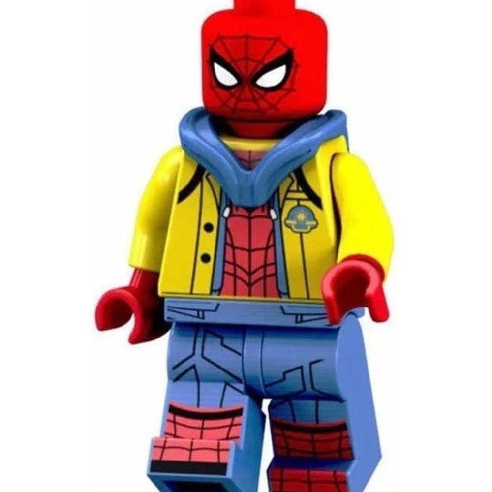 Boneco Blocos De Montar Homem Aranha Peter Parker School